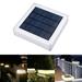 Solar LED Post Lights Outdoor Garden Waterproof IP68 Square White Landscape Post Cap Lamp for Wooden Posts in Patio Fence Deck Post Lights Solar Powered