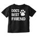 Dogs Mans Best Friend Cute Toddler Boy Girl T Shirt Infant Toddler Brisco Brands 6M