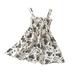 Tosmy Girls Clothes Casual Dress Summer Scoop Neck Sleeveless Floral Flowy Print Plain Sundress Beach Dress Party Dresses