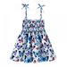 Girl s Beach Dress Floral Print Sleeveless Summer Beach Casual Sundress Mini Dresses
