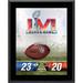 Los Angeles Rams vs Cincinnati Bengals Super Bowl LVI 10.5" x 13" Sublimated Plaque