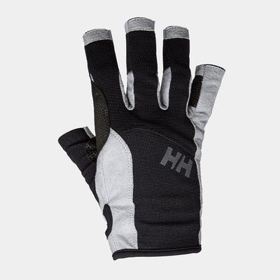 Helly Hansen Men's Durable Short Finger Sailing Gloves Black XL