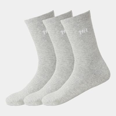 Helly Hansen Unisex Everyday Cotton Socks 3PK Grey 45-47