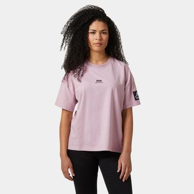 Helly Hansen Women's YU Patch T-shirt Pink L