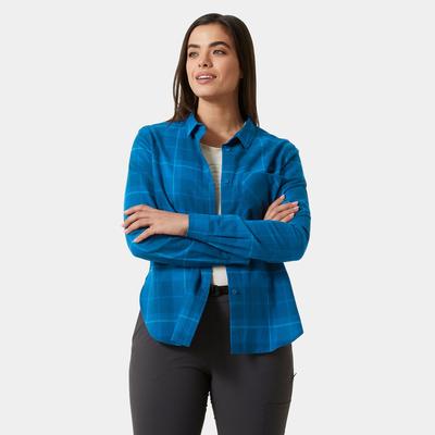 Helly Hansen Women's Lokka Organic Flannel Shirt Blue XS