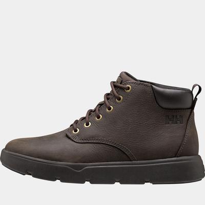 Helly Hansen Men's Pinehurst Leather Sneaker Boots Brown 8