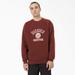 Dickies Men's Oxford Graphic Sweatshirt - Fired Brick Size 2Xl (TWR45)