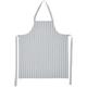 M & S Collection Pure Cotton Striped Apron, One Size, Grey