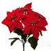 MDR Trading AI-FL1284RED-Q02 Red Poinsettias Artificial Flower - Set of 2