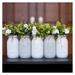 Mason Jar Centerpieces for Baby Shower Centerpieces for Tables Girl Mason Jar Centerpieces with Flowers Rustic Mason Jar Centerpieces Painted Mason Jars Mason Jars for Centerpieces Set of 5