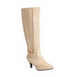 Wide Width Women's The Rosey Wide Calf Boot by Comfortview in Winter White (Size 10 W)