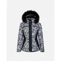 Women's Regatta Womens/Ladies Julien Macdonald Mastery Animal Print Ski Jacket - Multi/White - Size: 12 uk