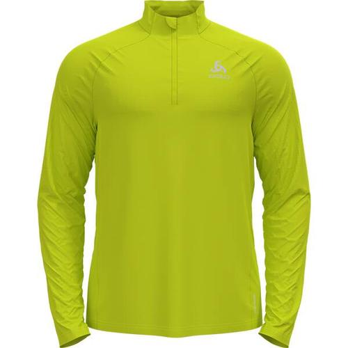 ODLO Herren Midlayer 1/2 zip ESSENTIAL CER, Größe M in Grün