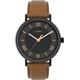 Timex Southview TW2V91400 Armbanduhr, für Herren, 41 mm, Lederband, Schwarz