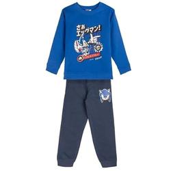 Sonic Trainingsanzug für Kinder - 2-teiliges Set - Größe 5 Jahre - Aus Baumwolle und Polyester - Farbe Blau - Jogginganzug Inklusive Langarm T-Shirt - Original Produkt in Spanien Designed