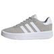 adidas Damen Court Platform Suede Sneaker, Grey Two/FTWR White/FTWR White, 39 1/3 EU
