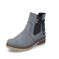 Rieker Damen Chelsea Boots Y7460, Frauen Stiefeletten,uebergangsschuhe,uebergangsstiefel,schlupfstiefel,flach,stiefel,bootee,blau (14),37 EU / 4 UK