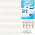 3,840pcs (48 x 80pk) Bulk Corn Starch Floss Harps | Biodegradable Floss Picks, Floss Sticks Dental Floss Picks | Tooth Floss Picks | Flossers for Teeth Floss Picks for Teeth | Tooth Harps Dental Harps