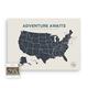 Epic Adventure Maps The United States Push Pin Map 24" x 17" - Travel Map to Mark Your Travels Around The USA - Multicolored Pushpins Included - Great Travel Gift Unframed Poster(Beige)