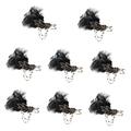 FOMIYES 8pcs Headband 20s Gatsby Headpiece Tiaras for Women Fascinator Hair Band Headpiece Vintage Headpiece Costume Party Gatsby Accessories Alloy Bride Crystal Baffle