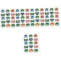 ABOOFAN 75 Pcs Mask Party Decorations Photo Booth Props Circus Clown Dress up Party Supplies Kidult Toys Clown Decor Animal Toys for Kids Dinosaur Party Decors Girl Child Clothing Felt