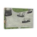 IKYE Framed. Alfred Wallis “lighthouses and estuary” Reproduction on canvas. Sailboat Famous Paintings Prints. Canvas Wall Art Picture For Home Decor. Wood Frame 40x60cm(15.8x23.7in) Framed