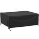 Large Garden Furniture Covers Waterproof Outdoor Furniture Covers, 220 x 180 x 85 cm Black Outdoor Garden Patio Furniture Set Cover, 600D Oxford Fabric, Anti-UV, Windproof Outdoor Protective Cover