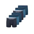 Boxershorts CAMANO "Boxershorts Unterhosen Herren elastischer Gummibund ohne" Gr. M, blau (blue mix) Herren Unterhosen Herrenwäsche