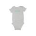 Carter's Short Sleeve Onesie: Gray Bottoms - Size 24 Month