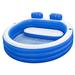 Bestway 2.59' x 7.57' x 7.18' Plastic Inflatable Pool Plastic in Blue | 31.1 H x 86.22 W x 90.94 D in | Wayfair 54422E-BW