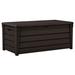 Keter 120 Gallon Water Resistant Lockable Deck Box in Resin, Wood in Brown | 23.7 H x 27.5 W x 57 D in | Wayfair 2 x KET-206042