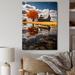 Highland Dunes Aarilyn Farmhouse Homestead Reflections Canvas, Cotton in Orange/White/Yellow | 20 H x 12 W x 1 D in | Wayfair