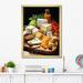Red Barrel Studio® Food Gourmet Cheese Board II - Food & Beverage Canvas Wall Art Metal in Green/Orange/Red | 32 H x 16 W x 1 D in | Wayfair