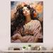 Everly Quinn Boho Latina Woman Ethereal Beauty II - Portrait Wall Art Living Room Metal | 40 H x 30 W x 1.5 D in | Wayfair