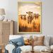 Gracie Oaks Cattle Pastoral Serenity II On Canvas Print Metal in Gray/Yellow | 40 H x 30 W x 1.5 D in | Wayfair BE020A1C02234C21B581D0D12BF6D07C