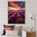 Latitude Run® Spain Fields Of Lavender II - Floral Wall Decor Canvas, Cotton in Indigo | 20 H x 12 W x 1 D in | Wayfair
