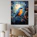Red Barrel Studio® Birds Birds Of Moon - Animals Canvas Print Metal in Blue/Orange | 32 H x 16 W x 1 D in | Wayfair