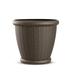 Suncast Willow 18 Inch Diameter Resin Decorative Wicker Patio Planter Pot, Java Resin/Plastic | 15.75 H x 18 W x 18 D in | Wayfair 1816WJ