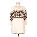 Simply Vera Vera Wang 3/4 Sleeve Blouse: Ivory Tops - Women's Size Large