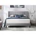 Isabella Vertical Tufted Channel Wingback Platform Bed