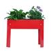 2-Piece Steel Raised Garden Bed with Legs, Raised Planter Box for Indoor/Outdoor Use