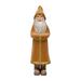 Flocked Wood Santa with Glitter - 4.9"L x 4.8"W x 16.5"H