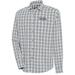 Men's Antigua Gray Washington Capitals Carry Tri-Blend Button-Down Long Sleeve Shirt