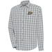 Men's Antigua Gray Anaheim Ducks Carry Tri-Blend Button-Down Long Sleeve Shirt