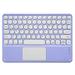 FaLX Wireless Keyboard Round Keycaps Ergonomic Rechargeable Quick Response with Touch Pad Typewriting Ultra Thin Bluetooth-compatible 3.0 Touch Wireless Keyboard Tablet Accessory