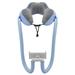 Phone Neck Pillow Holder for Plane Travel Adjustable Cell Phone Stand with 360 Flexible Tablet Arm Pillow Light Blue