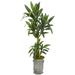 Nearly Natural 68-inch Yucca Artificial Plant in Copper Trimmed Metal Planter