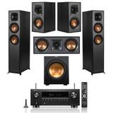 Reference 5.1 Home Theater System with 2x R-625FA Floorstanding Speaker R-12SW Subwoofer R-52C Center Channel 2x R-41M Bookshelf Speaker and AVR-S970H 7.2-Channel Receiver Black