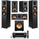 Reference 5.1 Home Theater System with 2x R-620F Floorstanding Speaker R-12SW Subwoofer R-52C Center Channel Speaker 2x R-41M Bookshelf Speaker and AVR-S970H 7.2-Channel AV Receiver Blac