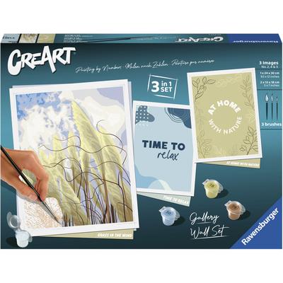 Malen nach Zahlen RAVENSBURGER "CreArt, Gallery Wall Set - Nature" Malvorlagen bunt Kinder Made in Europe; FSC - schützt Wald weltweit